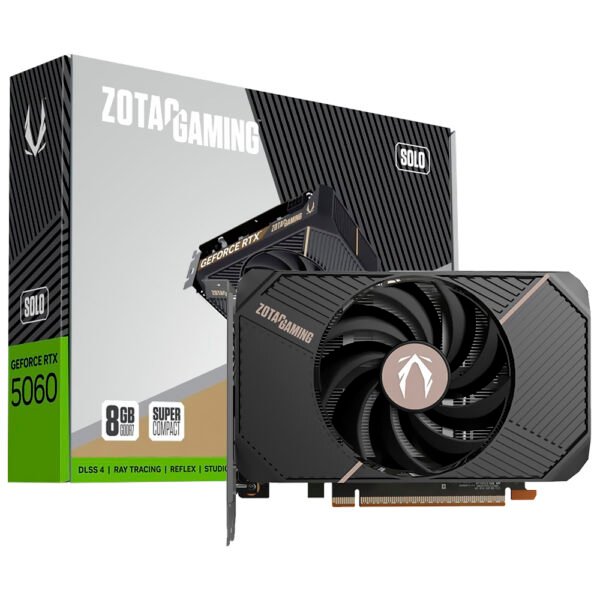 Tarjeta de Video Zotac Gaming Solo 8GB GeForce RTX5060 GDDR7 - ZT-B50600G-10L