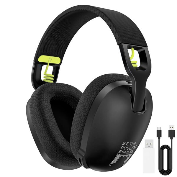 Auricular Con Micrófono Gamer Onikuma B2 Inalámbrico Negro