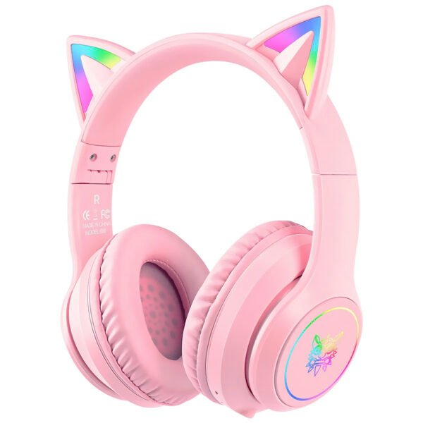 Auricular Gamer Onikuma B90 Professional RGB  Bluetooth - Rosa