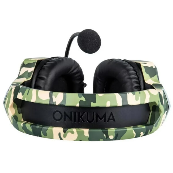 Auricular Gamer Onikuma K8 Professional LED Con Cable - Camuflado Verde