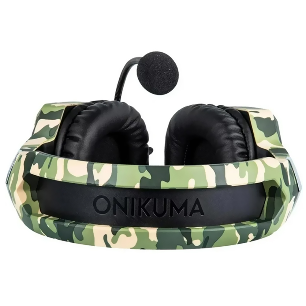 Auricular Gamer Onikuma K8 Professional LED Con Cable - Camuflado Verde