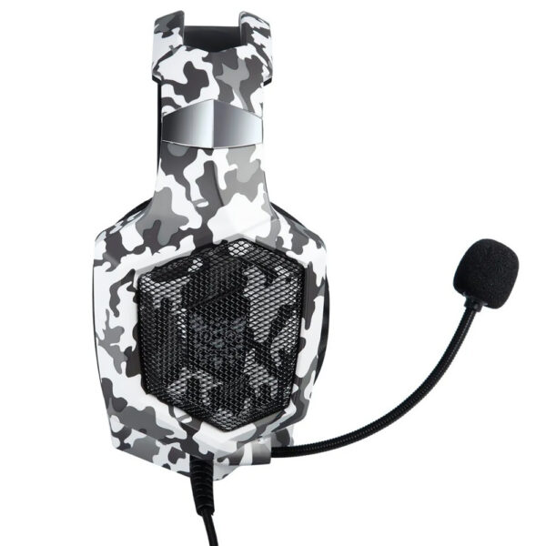 Auricular Gamer Onikuma K8 Professional LED Con Cable - Camuflado Blanco