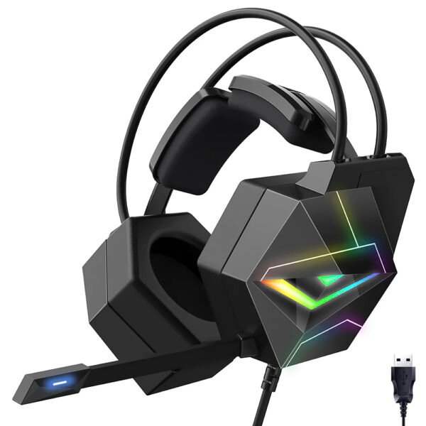 Auricular Gamer Onikuma X20 Professional RGB  Con Cable - Blanco