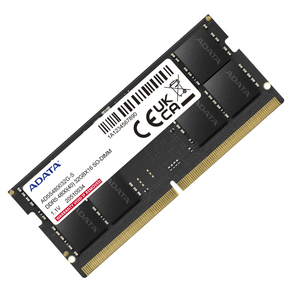 Memoria RAM Notebook ADATA DDR5 32GB 4800MHz AD5S480032G-S