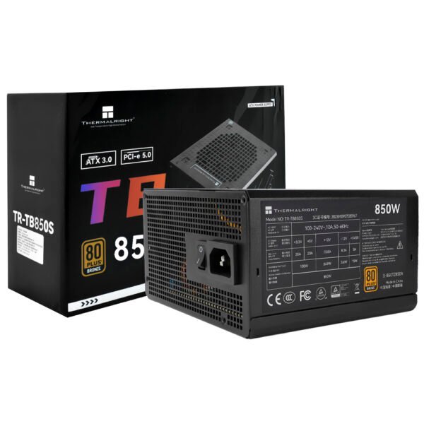 Fuente de Alimentación Thermalright TR-TB850S 850W ATX No Modular 80 Plus Bronze