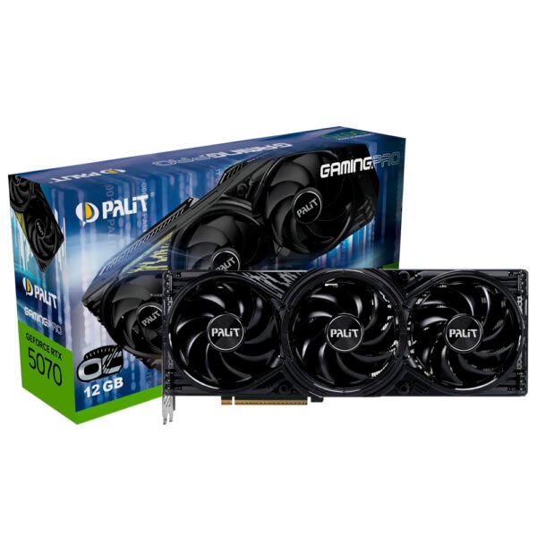 Tarjeta Gráfica Palit Gaming Pro OC 12GB GeForce RTX5070 GDDR7 NE75070T19K9-GB2050A