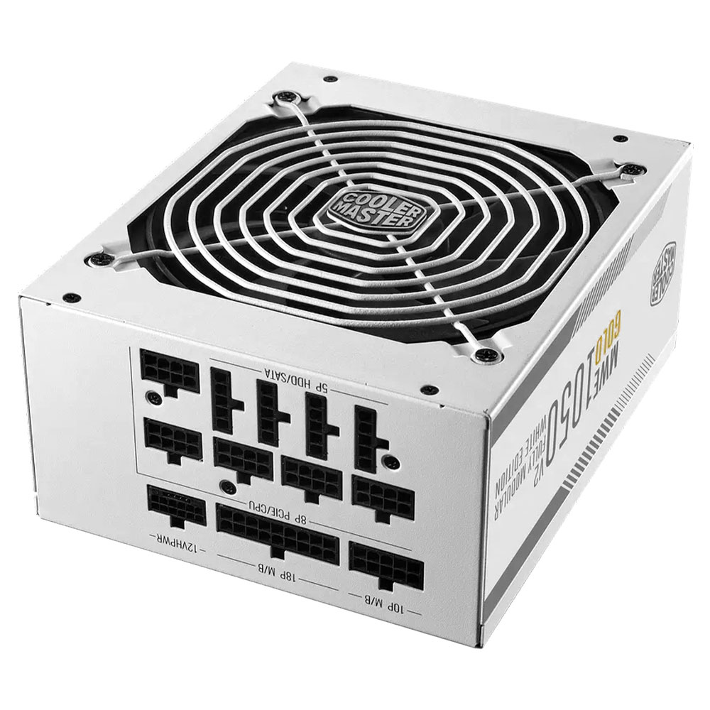 Fuente de Alimentación Cooler Master MWE Gold V2 White Edition 1050W ATX Modular 80 Plus Gold - MPE-A501-AFCAG-3GU2