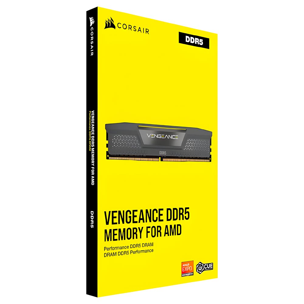 Memoria RAM Corsair Vengeance DDR5 16GB 5600MHz Negro (CMK16GX5M1B5600Z40)