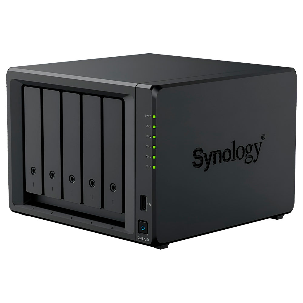 SERVIDOR NAS STORAGE SYNOLOGY DISKTATION DS1525+ 5 BAIA QC2.0GHZ/M.2/8GB/2.5GBE/SATA3/USB3.2/TYPE-C/GLAN