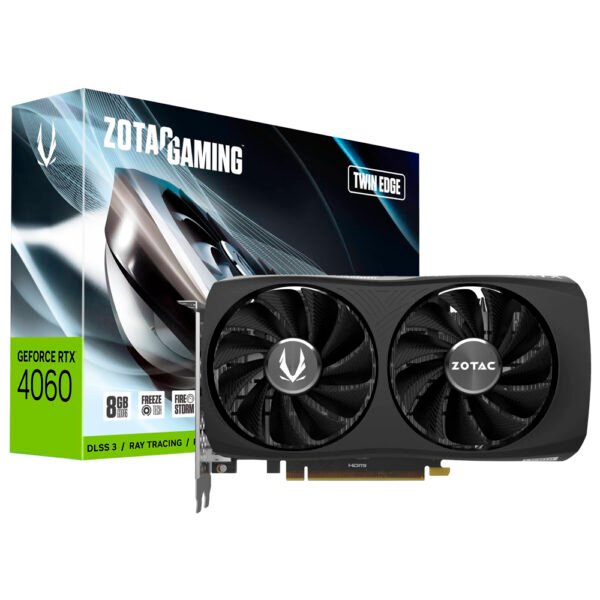 Tarjeta de Video Zotac Twin Edge Gaming 8GB GeForce RTX4060 GDDR6 - ZT-D40600E-10M