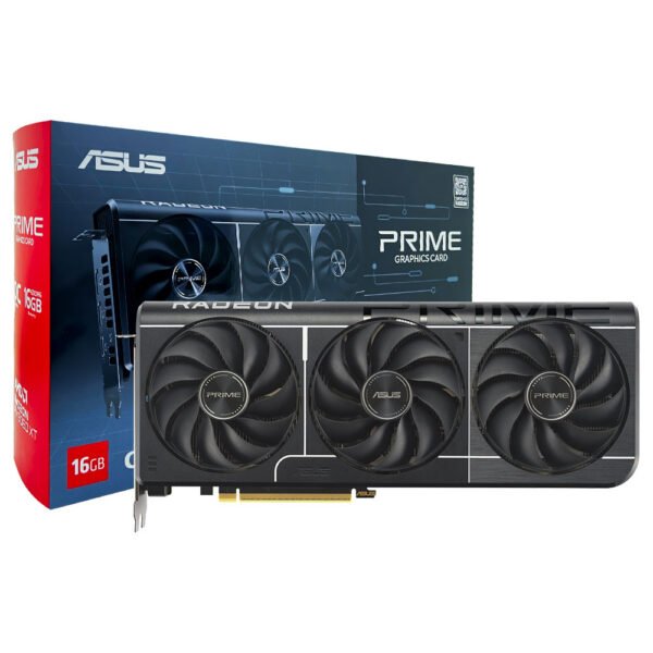 Tarjeta de Video ASUS Prime OC GTIII 16GB Radeon RX9060 XT GDDR6 - PRIME-RX9060XT-O16G