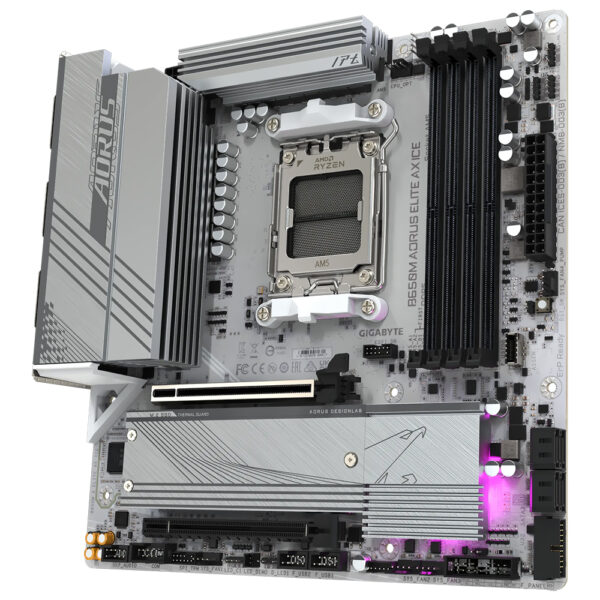 Placa Madre Gigabyte B650M AORUS Elite AX Ice Socket AM5 DDR5