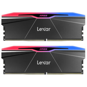 Memoria RAM Lexar Ares DDR5 32GB (2x16GB) 7600MHz RGB - Negro (LD5U16G76C36BR-RGD)