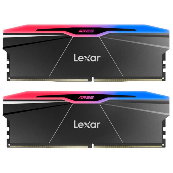 Memoria RAM Lexar Ares DDR5 32GB (2x16GB) 7600MHz RGB - Negro (LD5U16G76C36BR-RGD)