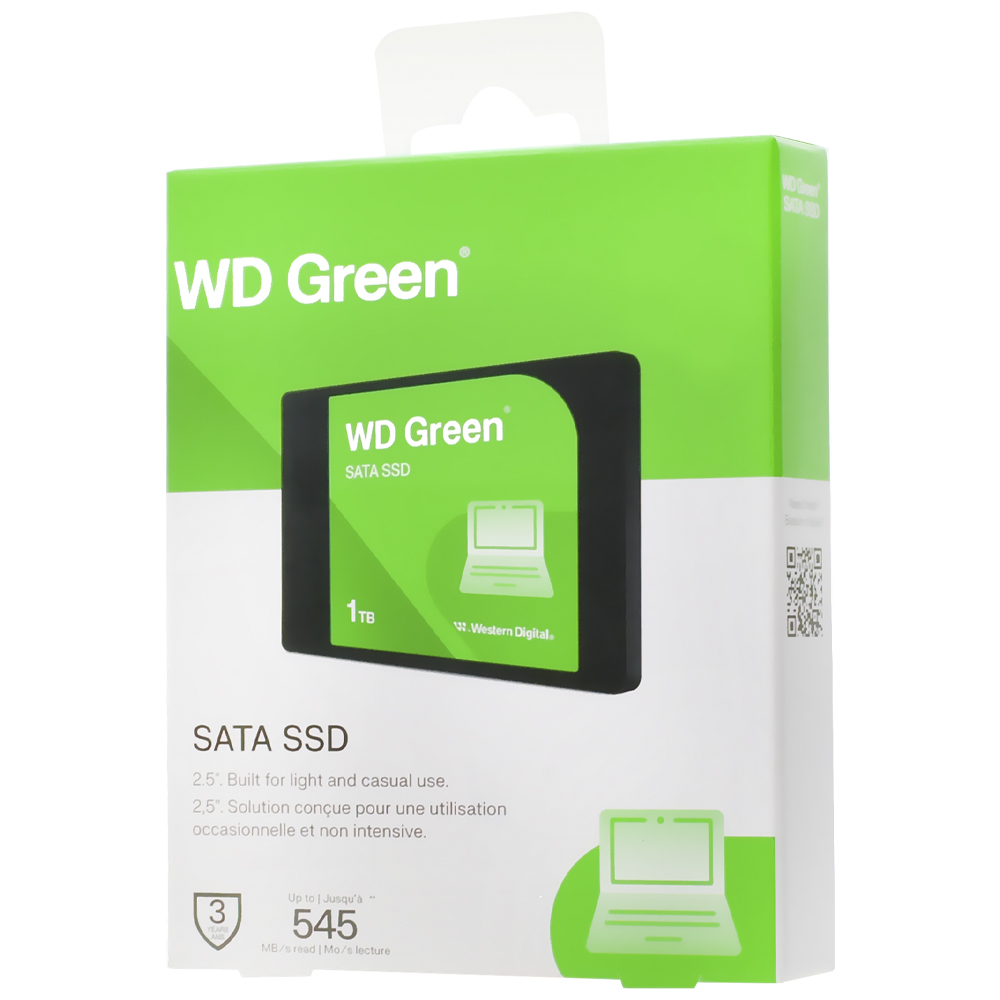 SSD Western Digital 500GB Western Green 2.5" SATA 3 - WDS500G5G0A