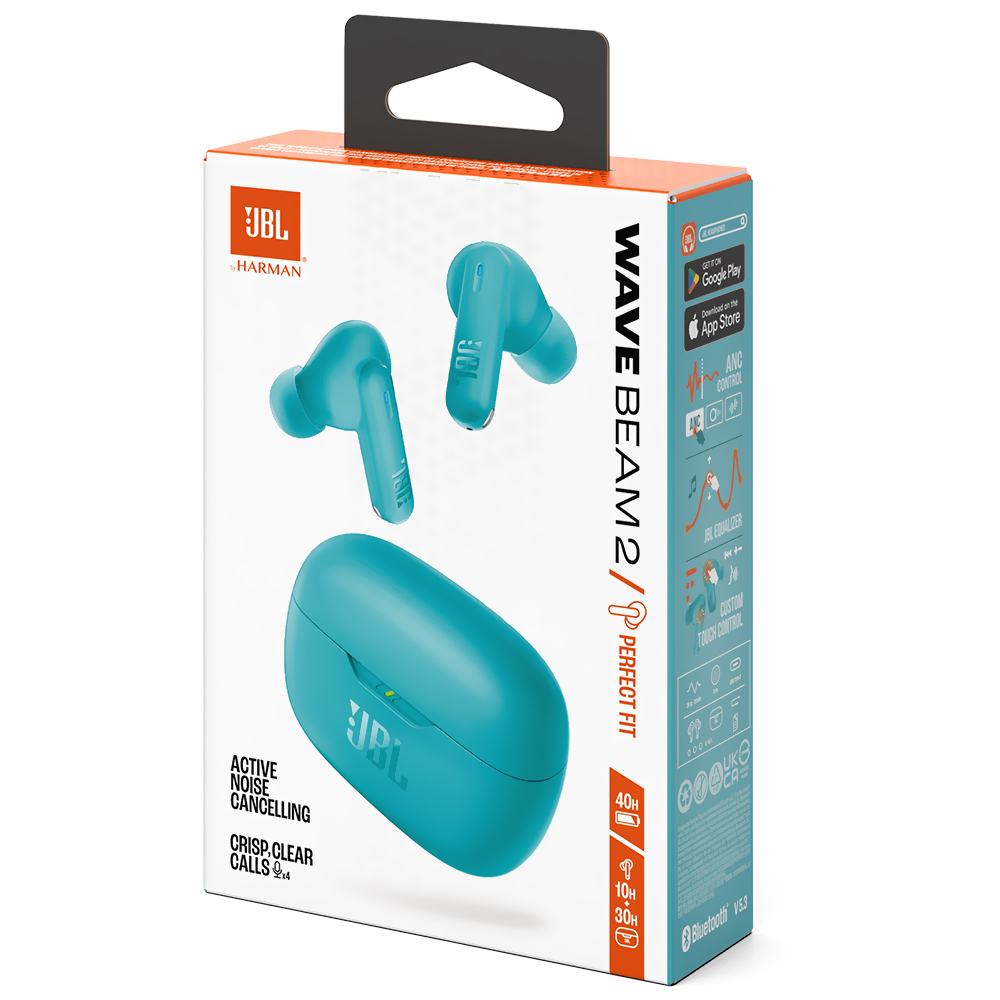 Auricular JBL Wave Beam 2 Perfect Fit TWS Bluetooth - Azul