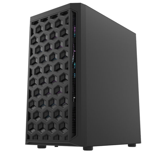 Gabinete Gamer DarkFlash DK300M Micro ATX 3 Cooler Negro