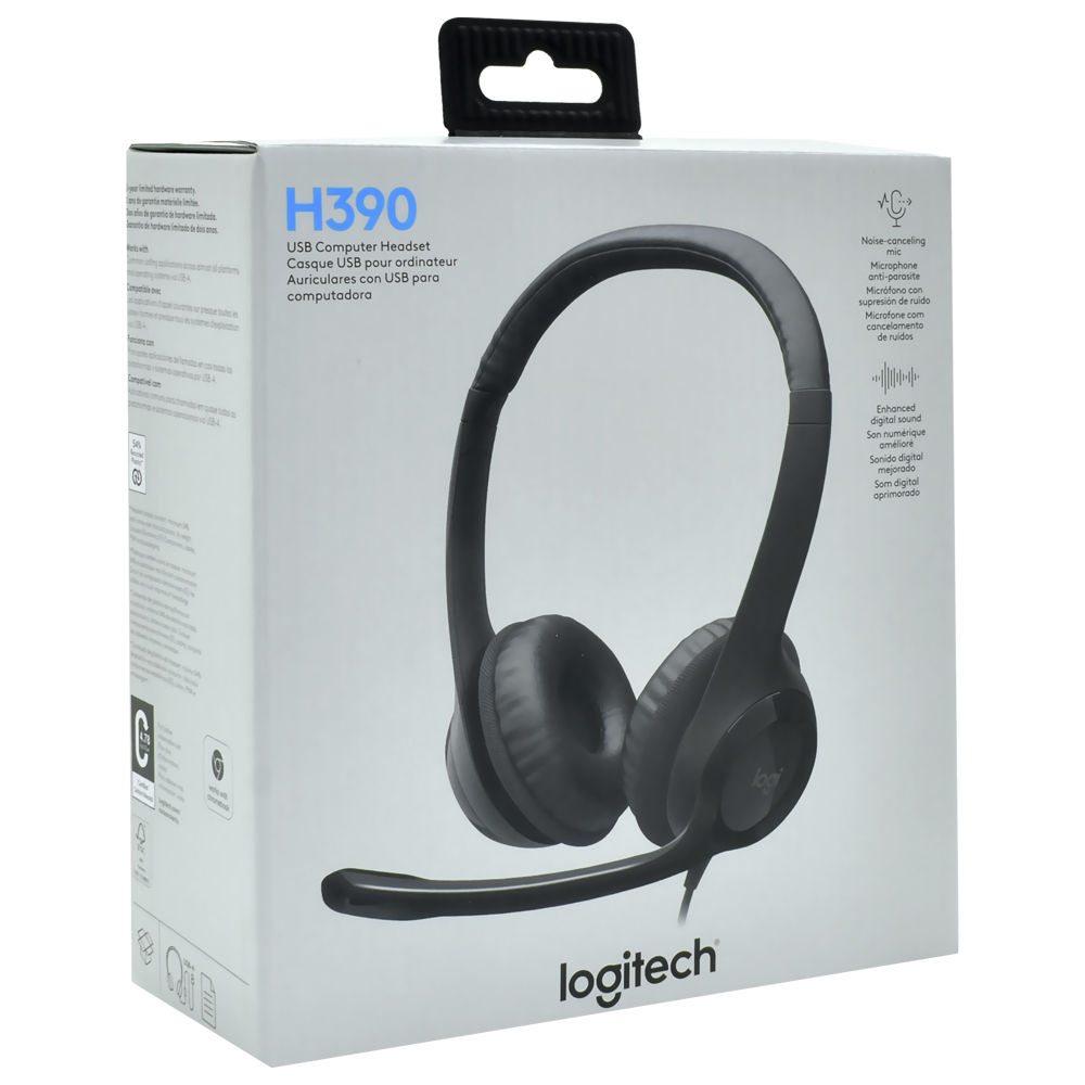 Auricular Logitech H390 Stereo Con Cable - Negro (981-000014)
