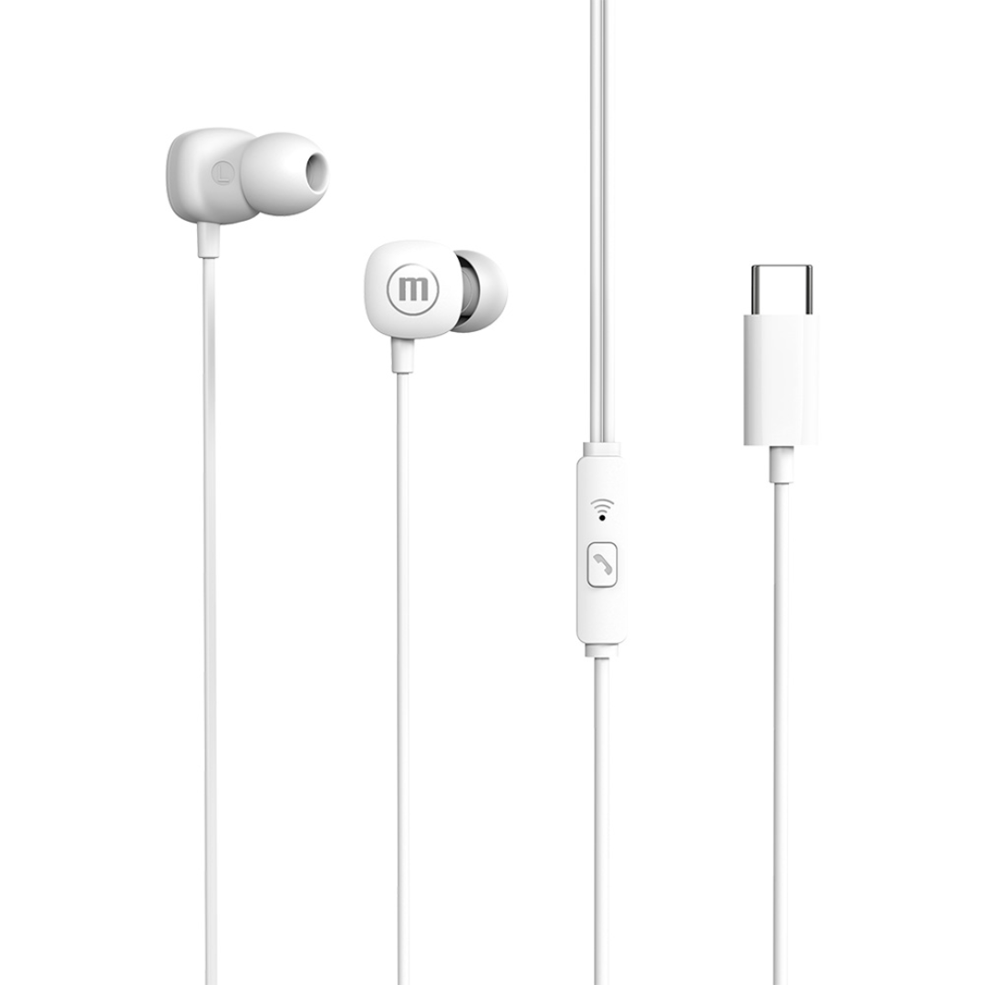 Auricular Maxell Square N348567 Tipo-C Blanco