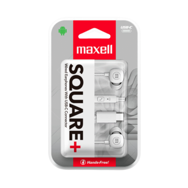 Auricular Maxell Square N348567 Tipo-C Blanco