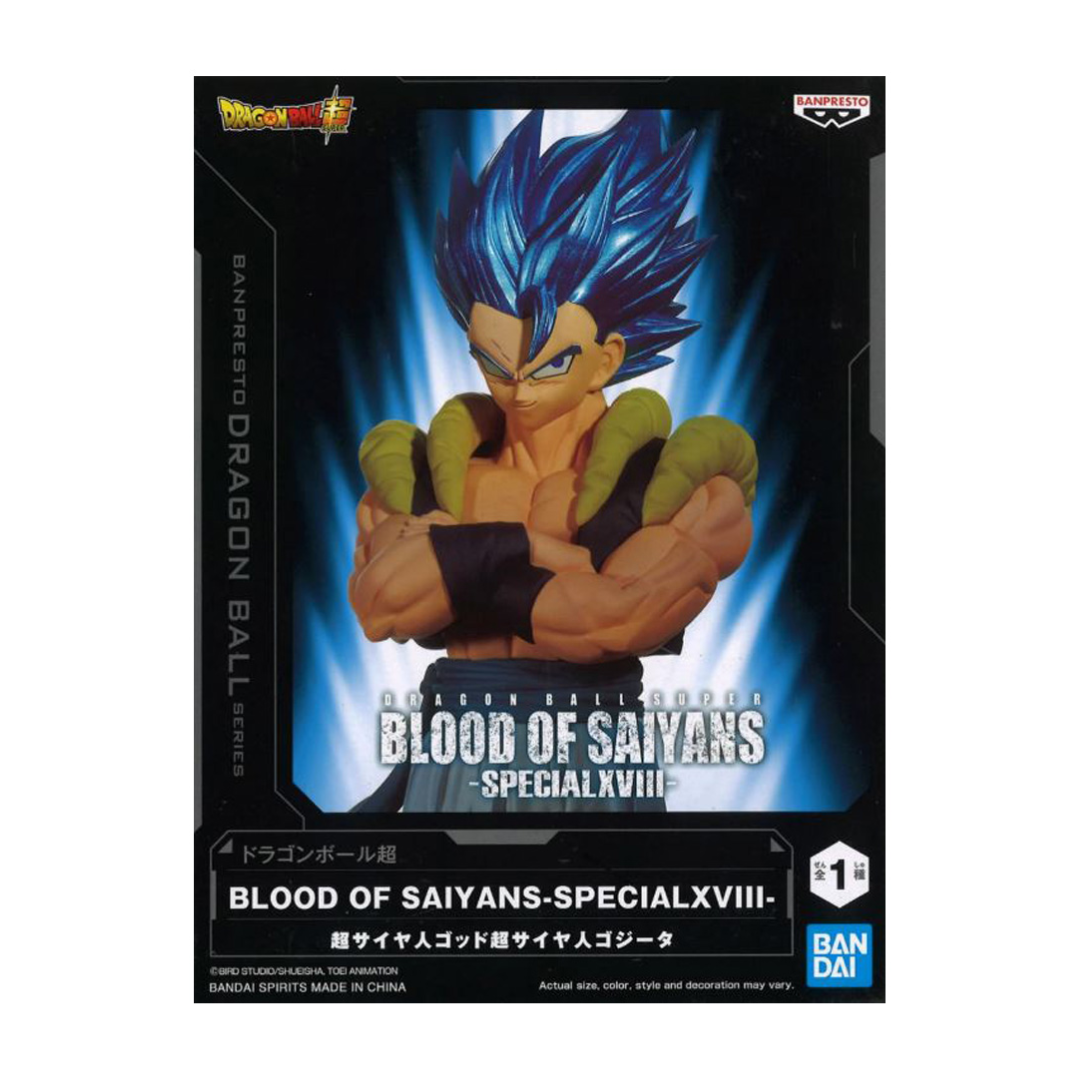 Figura Banpresto Dragon Ball Super Blood of Saiyans Gogeta Super Saiyan Blue