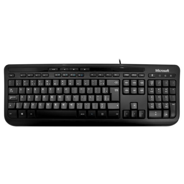 Teclado Microsoft Wired 600 Anb-00005 USB Portugués-Negro