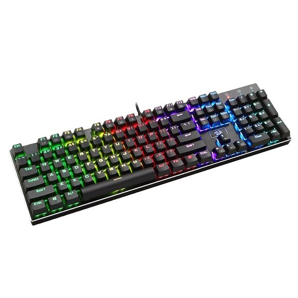Teclado Gamer Mecánico REDRAGON K556RGB Devarajas USB RGB Brown Inglés-Negro