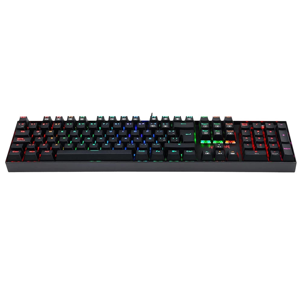Teclado Gamer Mecánico Redragon K551RGB-1 Mitra USB RGB Inglés Negro