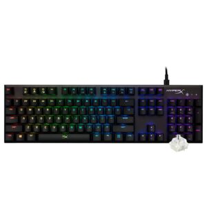 Teclado Gamer Mecánico Hyperx Alloy FPS USB RGB Inglés Negro (HX-KB1SS2-US)