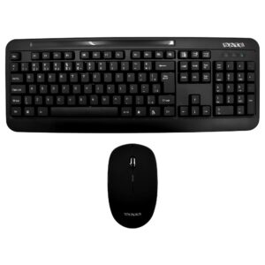 Teclado + Mouse Satellite AK-725G Wireless Portugués Negro