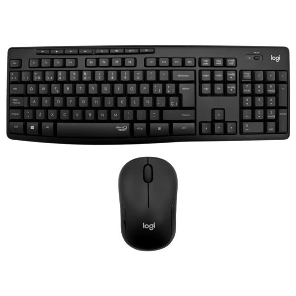 Teclado+mouse LOGITECH MK295 Wireless Español-Negro (920-009792)