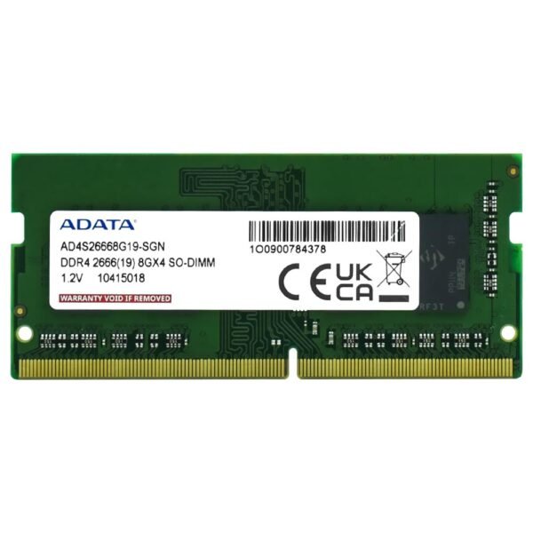 Memoria RAM   Notebook ADATA DDR4 8GB 2666MHz AD4S26668G19-SGN