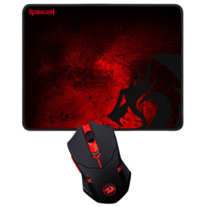 Mouse Gamer Redragon M601WL-BA Wireless / LED - Negro + Mousepad