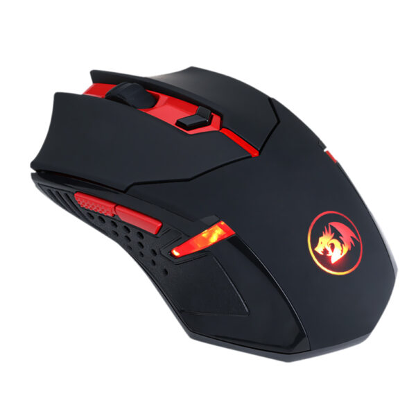 Mouse Gamer Redragon M601WL-BA Wireless / LED - Negro + Mousepad
