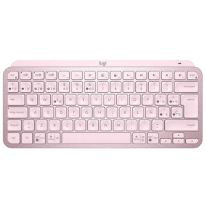Teclado Logitech MX Keys Mini Wireless Backlight Español - Rosa (920-010478)