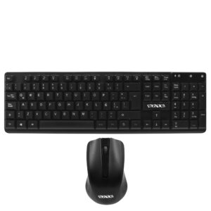 Teclado + Mouse Satellite AK-742G Wireless Español Negro