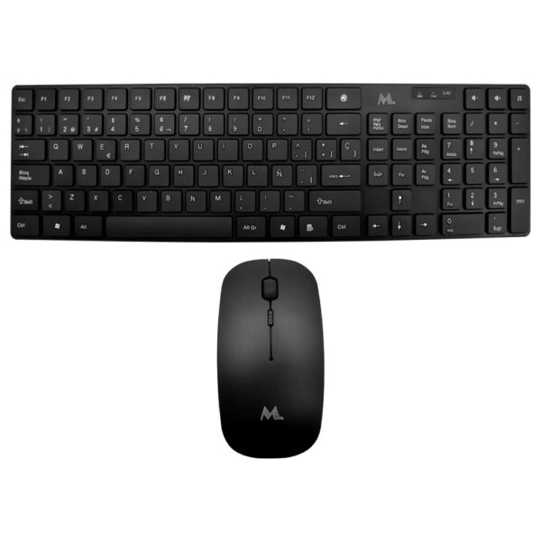 Teclado+mouse Mtek KM5197B Wireless Español-Negro