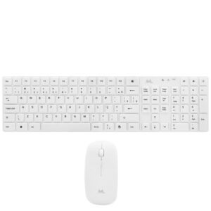 Teclado + Mouse Mtek KM5197W Wireless Portugués Blanco