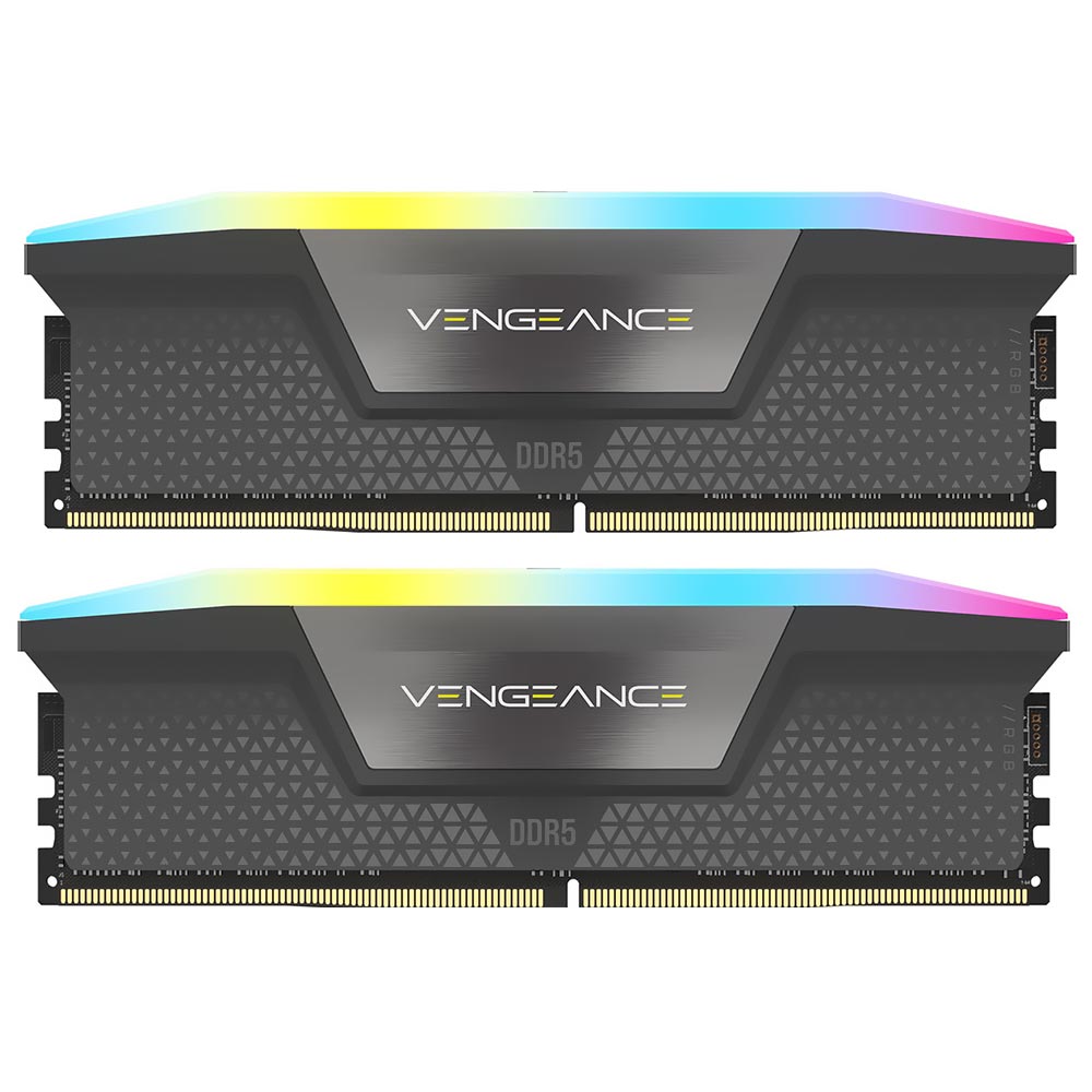 Memoria RAM Corsair Vengeance RGB DDR5 64GB (2x32GB) 5200MHz Negro (CMH64GX5M2B5200Z40K)