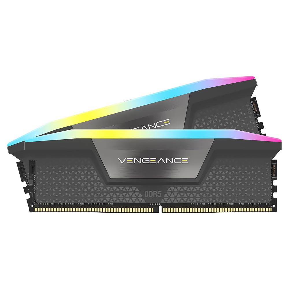 Memoria RAM Corsair Vengeance RGB DDR5 64GB (2x32GB) 5200MHz Negro (CMH64GX5M2B5200Z40K)