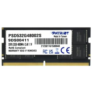 Memoria RAM Notebook Patriot Signature Line DDR5 32GB 4800MHz PSD532G48002S