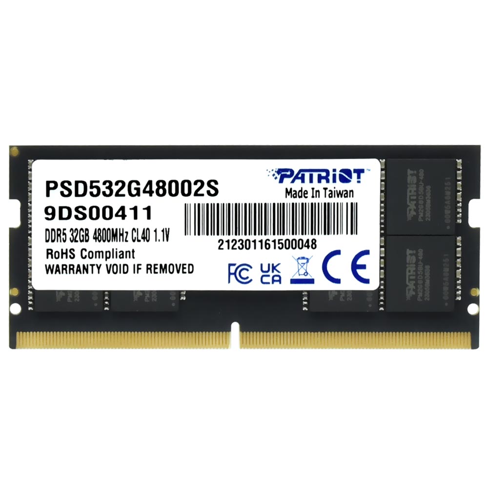 Memoria RAM Notebook Patriot Signature Line DDR5 32GB 4800MHz PSD532G48002S