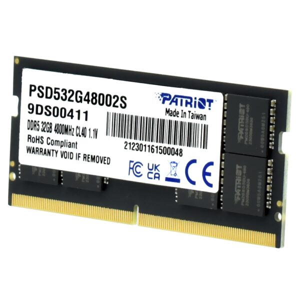 Memoria RAM Notebook Patriot Signature Line DDR5 32GB 4800MHz PSD532G48002S