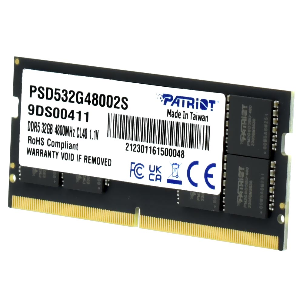 Memoria RAM Notebook Patriot Signature Line DDR5 32GB 4800MHz PSD532G48002S