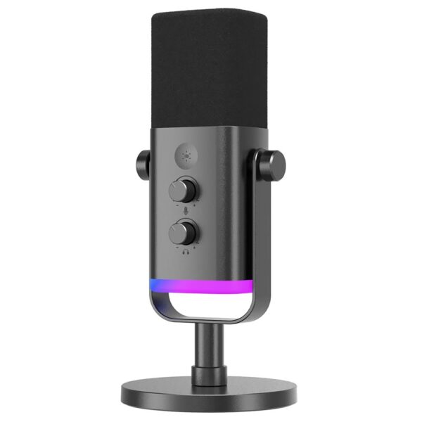 Micrófono Fifine AM8 Streaming Recording Dynamic RGB Negro