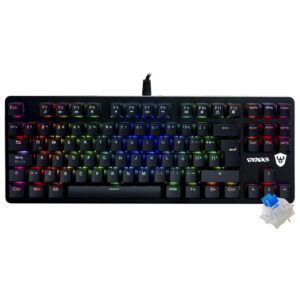 Teclado Gamer Mecánico Satellite GK-502 USB RGB Español Negro