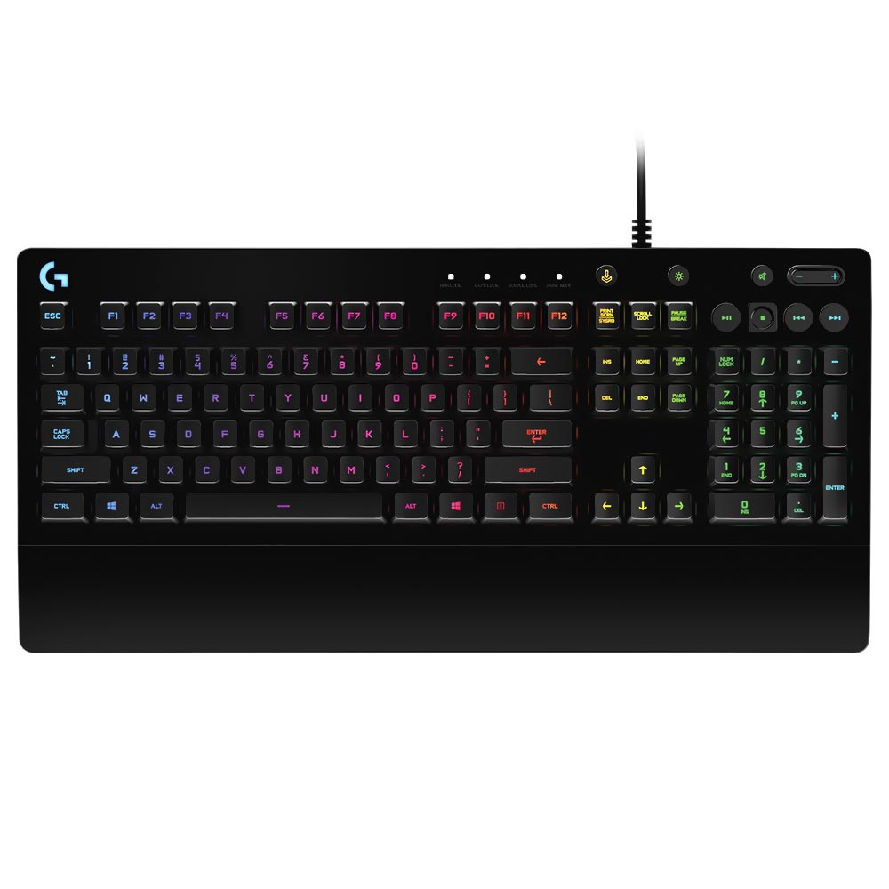 Teclado Gamer Logitech G213 Prodigy USB RGB Inglés Negro (920-008084)