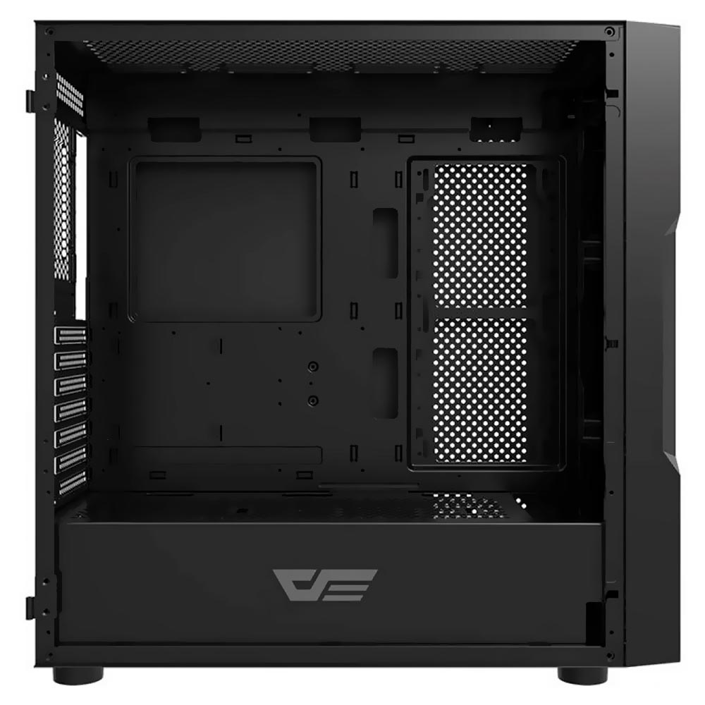 Gabinete Gamer darkFlash DK431 Glass ATX 4 Cooler ARGB Negro