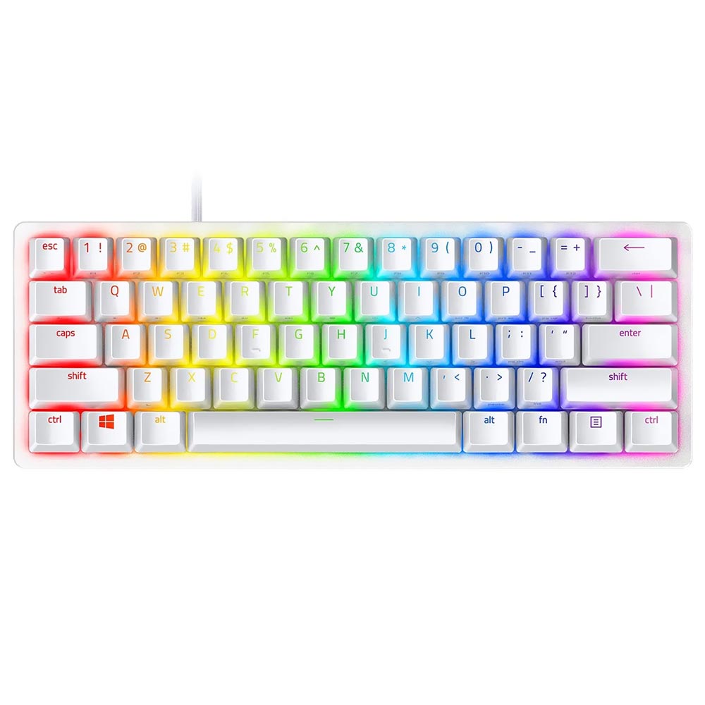 Teclado Gamer Razer Huntsman Mini Optical USB RGB Inglés Blanco (RZ03-03390400-R3M1)