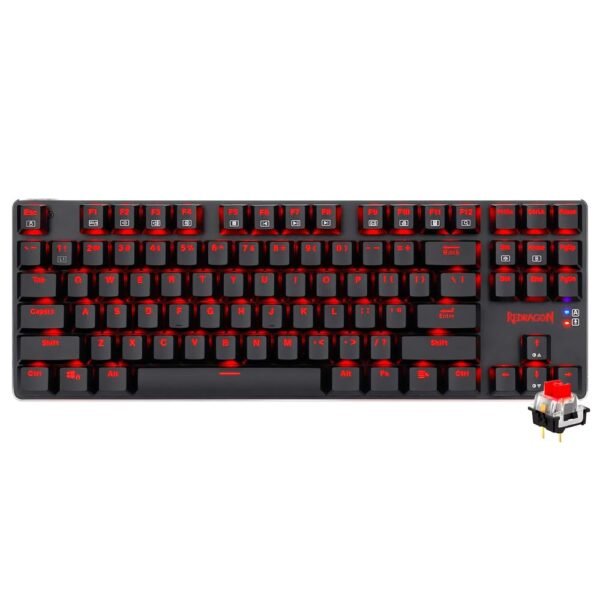 Teclado Gamer Mecánico Redragon K590-RE Mahoraga Wireless RED Inglés Negro